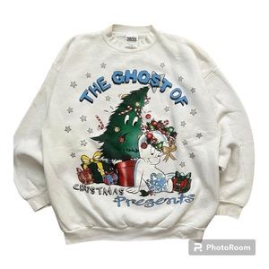 Vintage Chirstmas sweater on Tultex tag size Xl